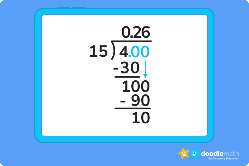 Convert fractions to decimals 5